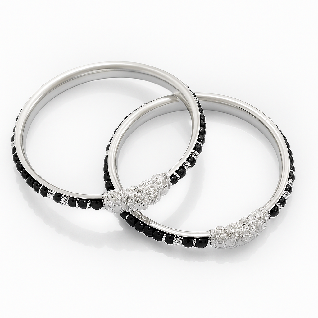 Intricate Black Beads
