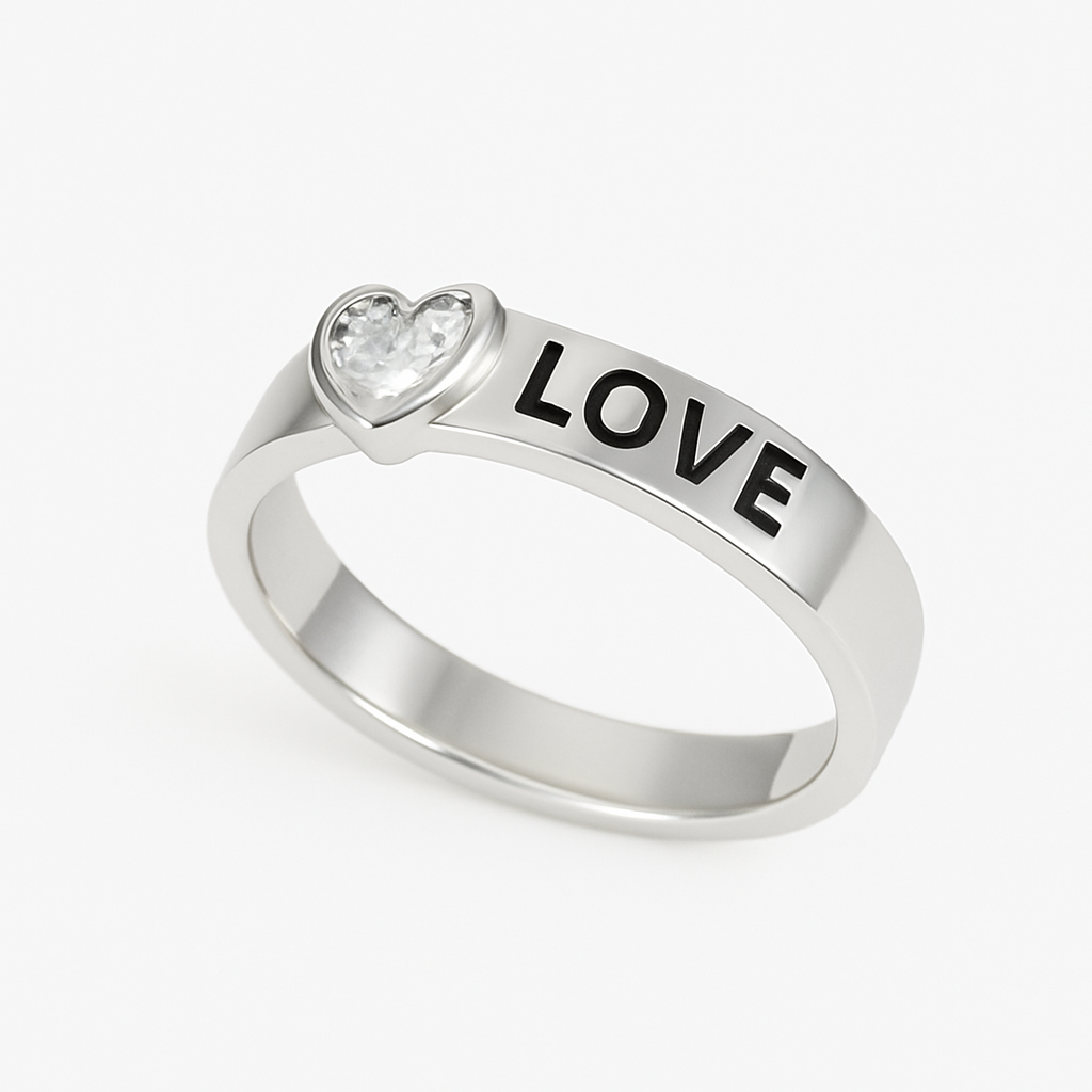 Engraved Love and Heart