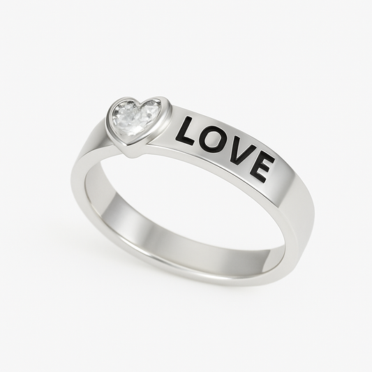 Engraved Love and Heart