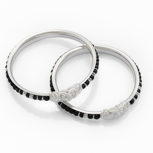 Intricate Black Beads